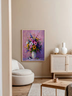 Quiet Bloom Companion poster i stilren rumsmiljö utan passepartout – Bozetto affisch