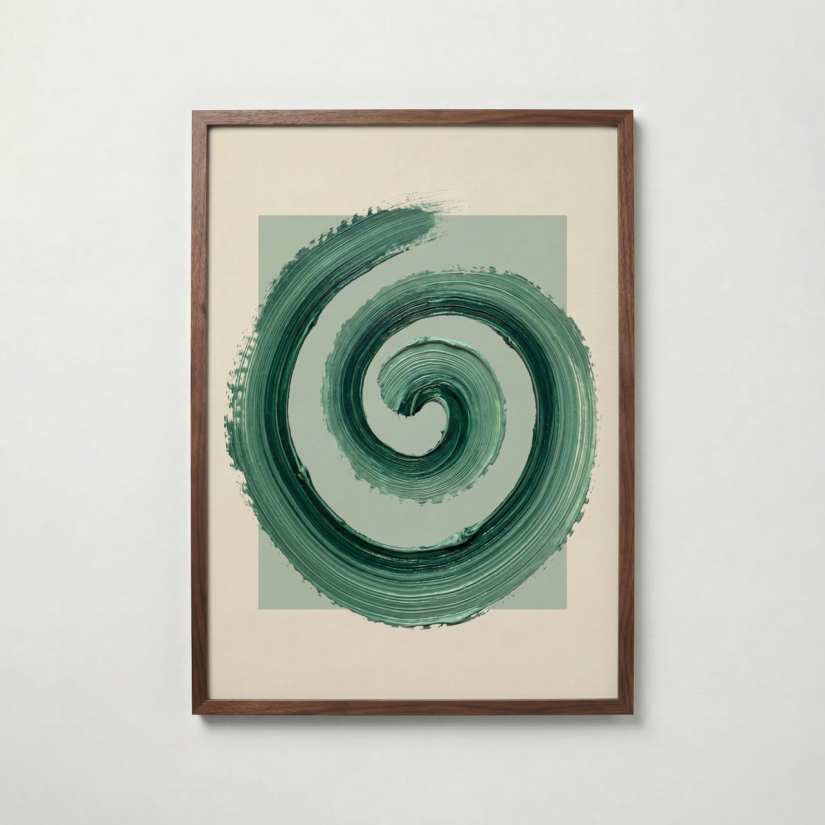 Sage Spiral Poster – valnötsram