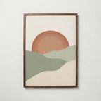 Sage Sunrise Poster – valnötsram