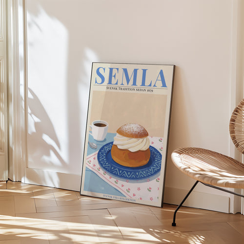 Semla Poster i ram pa vagg i rum - Bozetto