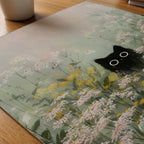 Silent Meadow Cat poster pa skrivbord, konstverk utan passepartout - Bozetto konsttryck