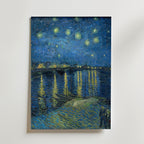Van Gogh Starry Night Over Rhone Poster – utan passepartout