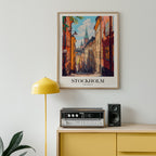 Whispers Of Stockholm poster i stilren inredning – Bozetto