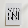Stockholm Poster – canvas utan passepartout