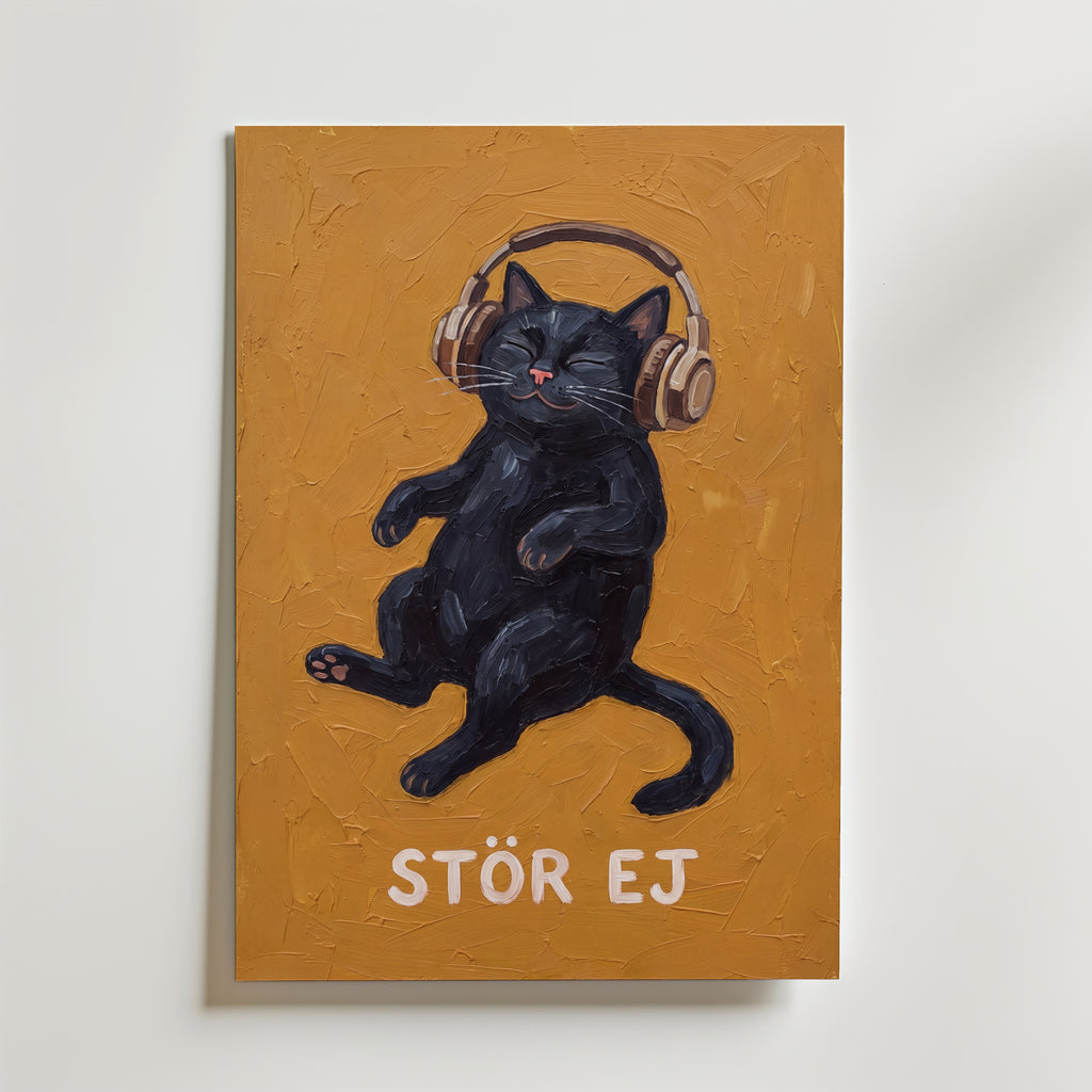 Stör Ej Poster – canvas utan passepartout