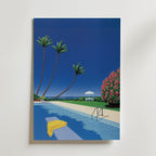 Hiroshi Nagai Summer Pool Calm Poster utan passepartout
