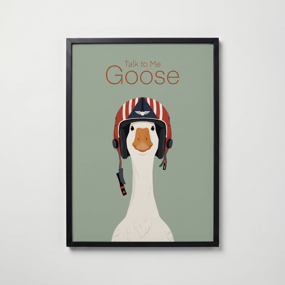 Talk to Me Goose Poster – svart ram