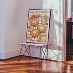 Wienerbröd poster i inrett rum – Bozetto konsttryck i hög tryckkvalitet