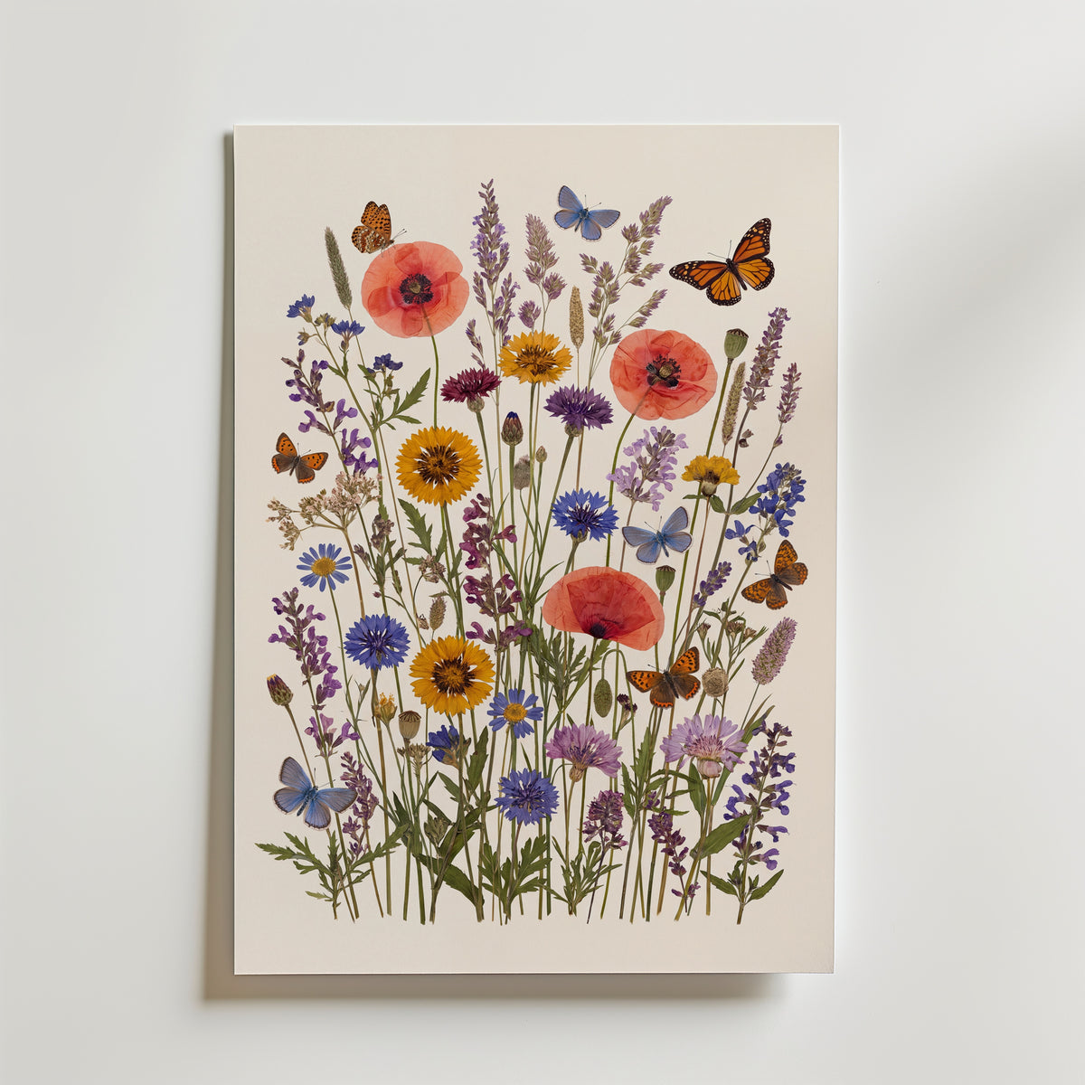 Wildflower Meadow Poster – canvas utan passepartout