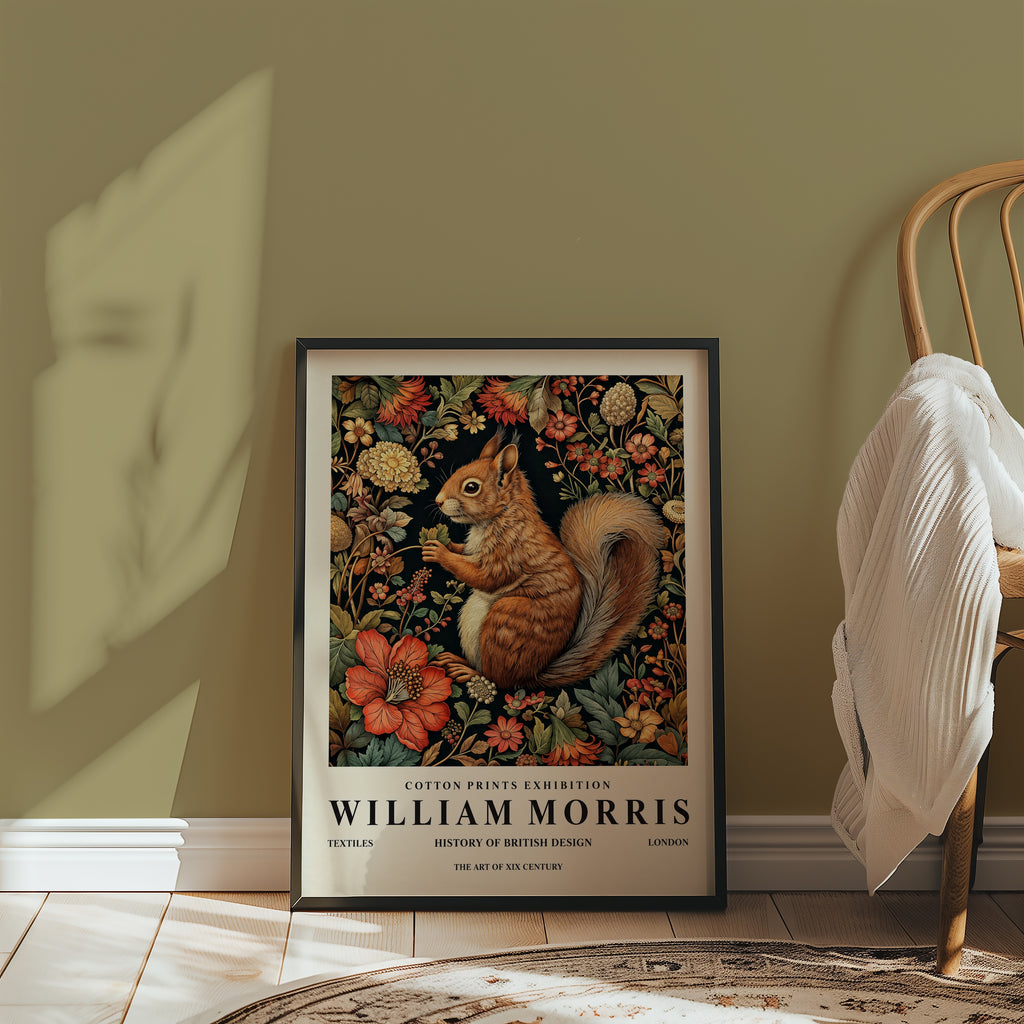 William Morris Squirrel Poster – i rum 4