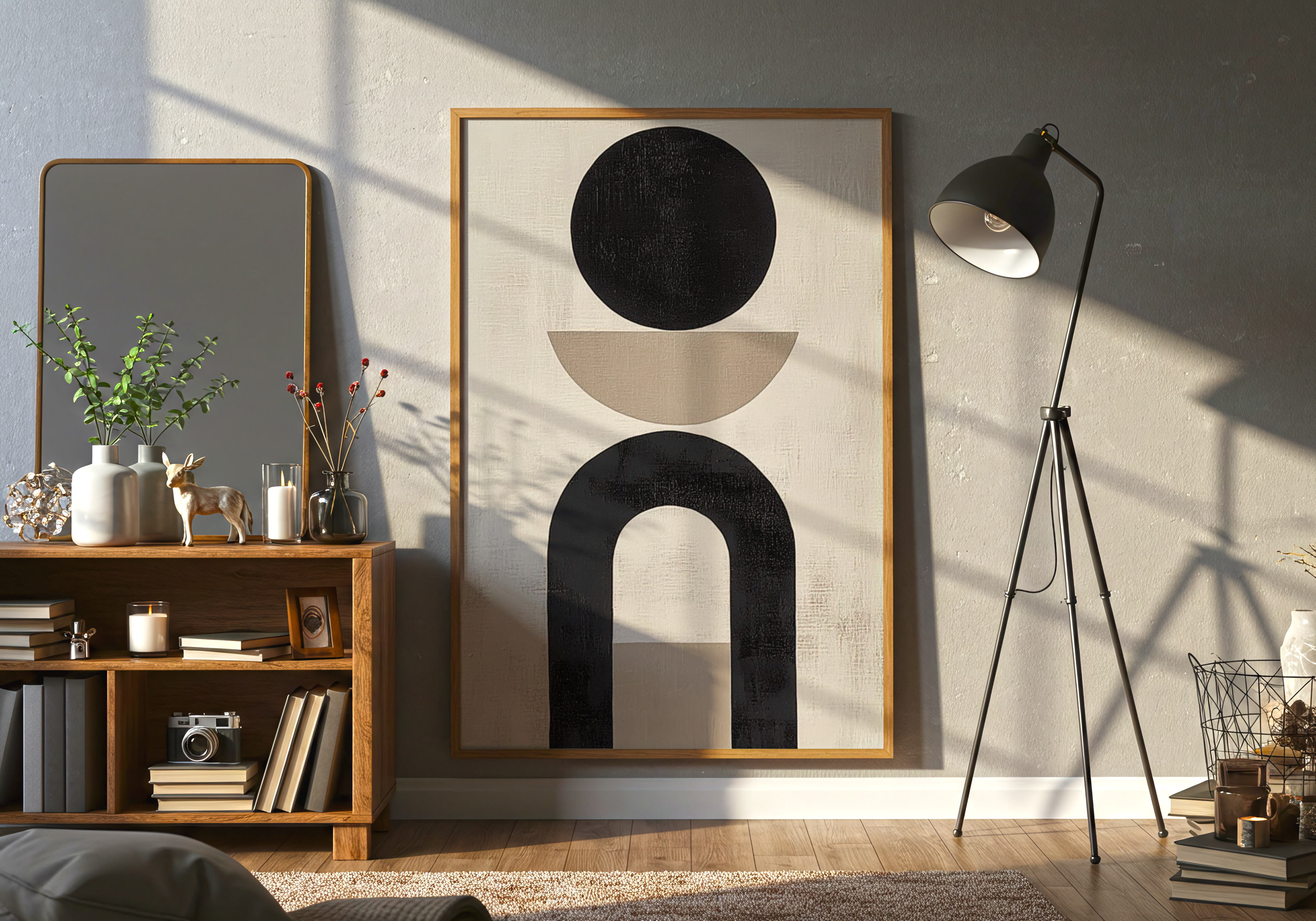 Abstract Shapes No.3 poster visad rakt fram – Bozetto affisch i hög tryckkvalitet